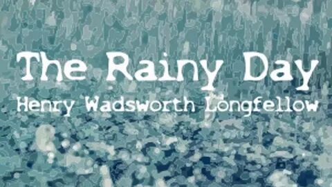 It has begun rain