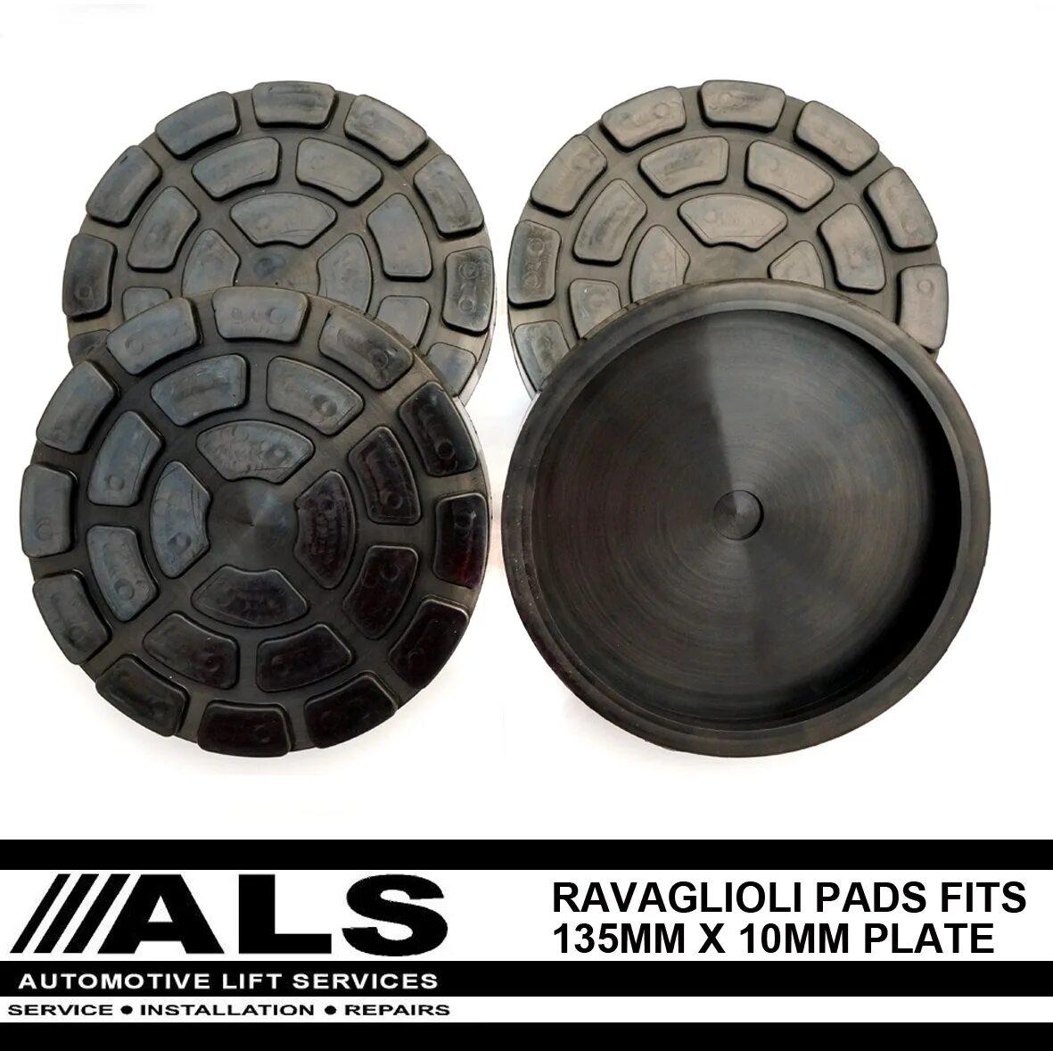 Lift pads. Lift pad, rubber pad, rubber plate for rotary lifting platform (125mm x 26mm) type spoa3tm-5-eh1. коготь для ravaglioli. фланец подшипника для rav ravaglioli.