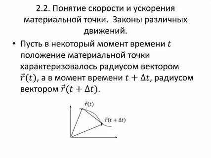 Материальная точка определение и формула