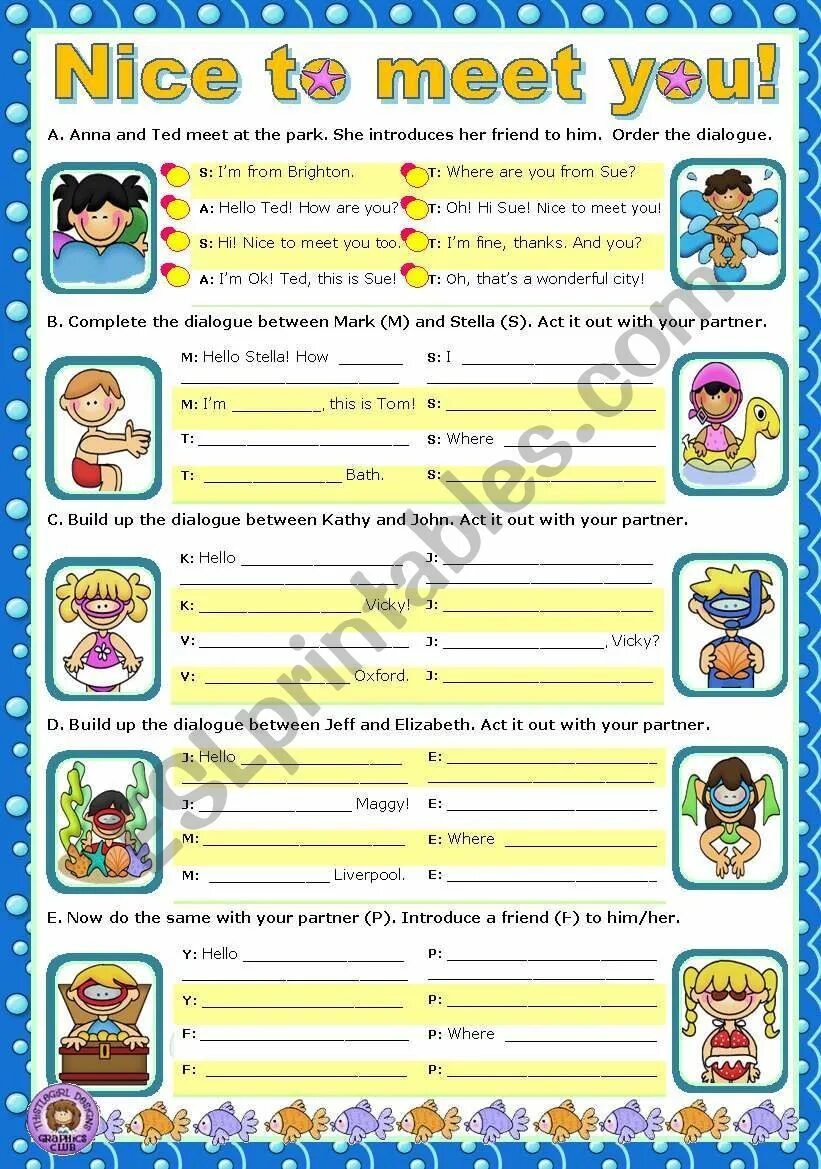 Going out dialogues. Dialogs for Kids in English. Short dialogues in English for Kids. Dialogues in English for Beginners for Kids. Worksheet Dialogue for Kids in English.