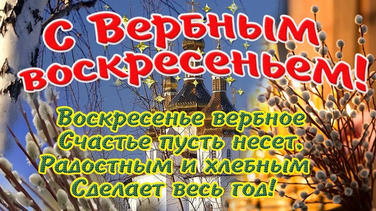 В каком месяце вербное воскресенье. С Вербным воскресеньем. Верба праздник. С вербочкой с праздником вербой. Открытки с вербой.