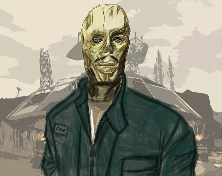 Рауль fallout new vegas. Рауль альфонсо техада. рауль fnv арт.