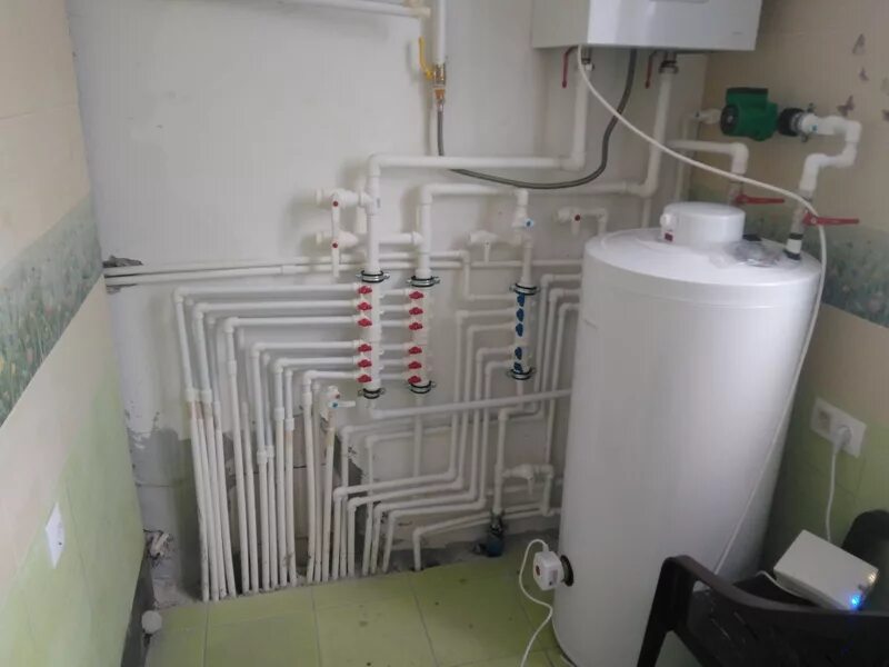 Обвязка котлов полипропилен. Обвязка газового котла. котельная в частном доме.