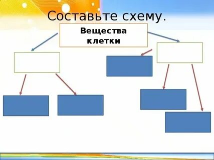 Заполни схему вещества 3 класс