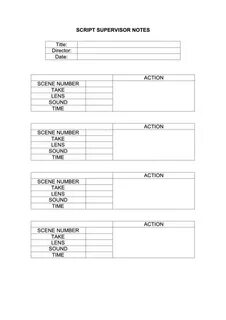 Script notes