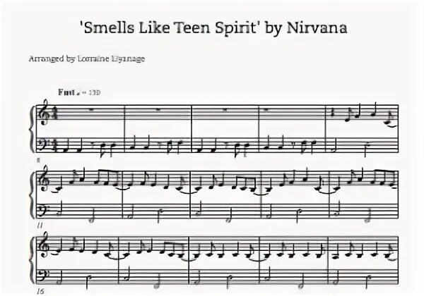 Нирвана Ноты для фортепиано. Ноты смелс лайк Тин спирит пианино. Nirvana на пианино Ноты. Smells like teen Spirit на пианино.