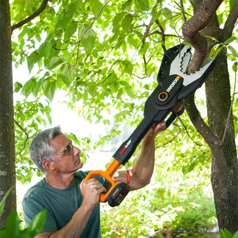 Аккумуляторная цепная пила worx. Worx JAWSAW wg329e.9. Цепная пила Worx. Worx JAWSAW 20 В.