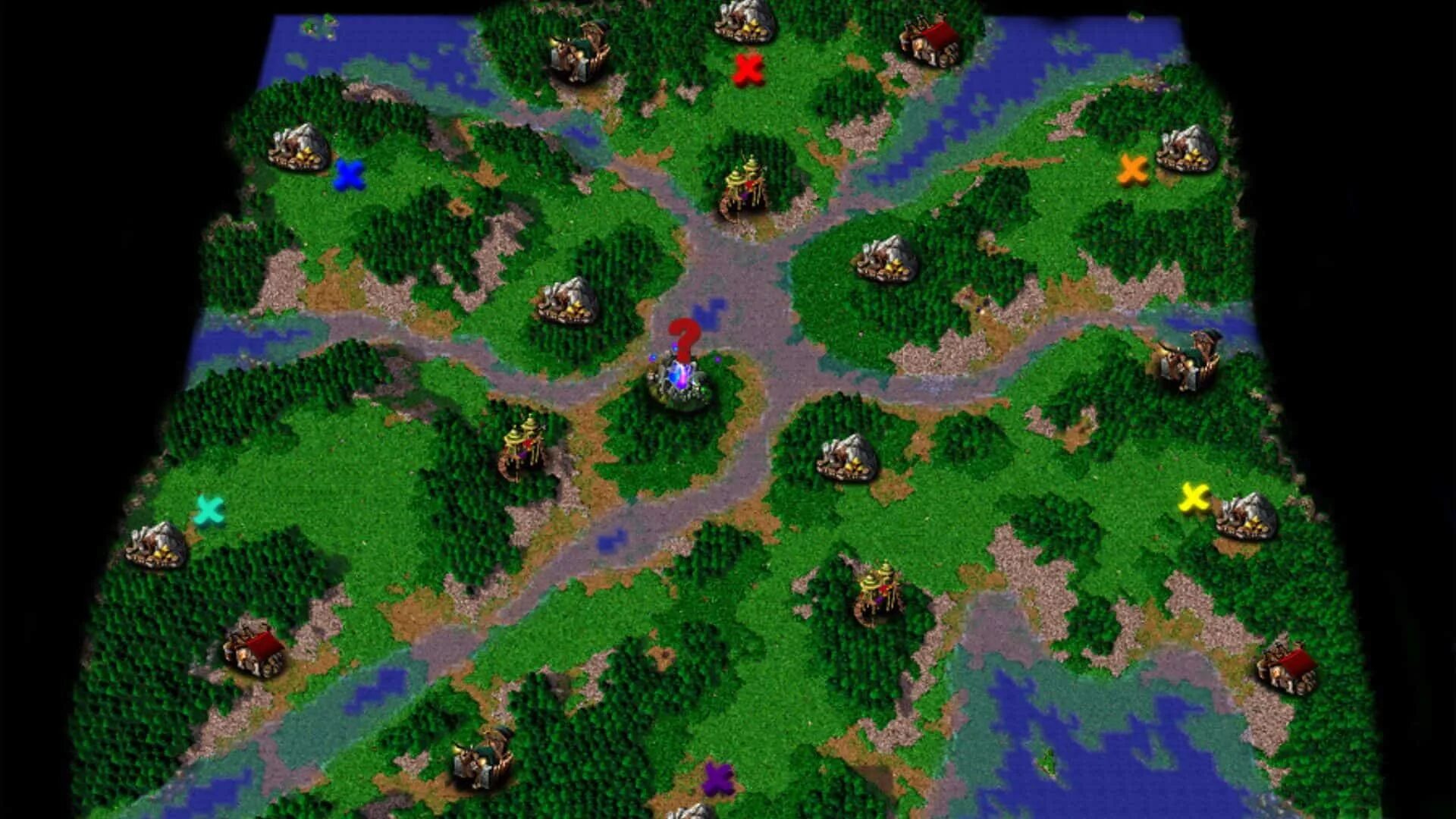 Warcraft frozen maps. Карта из варкрафт 3. варкрафт 3 карта дремучий лес. warcraft 3 лес. warcraft 3 карта лес.