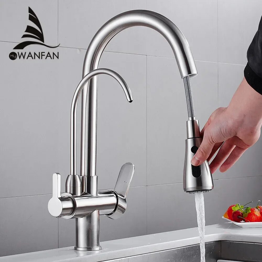Смеситель для кухни WANFAN Kitchen Faucet. Смеситель кухонный с фильтром для питьевой воды Хансгрое 14086000. Torneira cozinha кухонные смесители. Смеситель для кухни каlser Kitchen Faucet 66233.