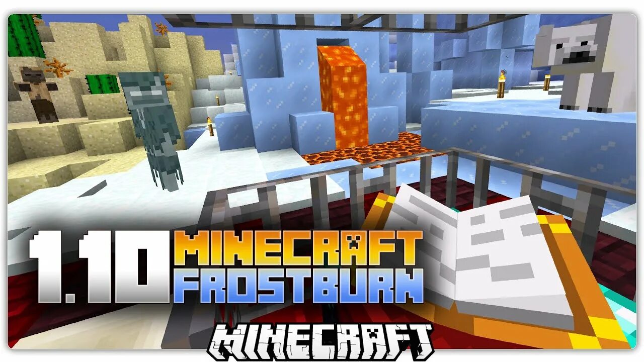 Майнкрафт без ничего. 1.10 Frostburn update. Minecraft Frostburn update. Майнкрафт 1.10 the Frostburn update. Minecraft Frostburn update logo.