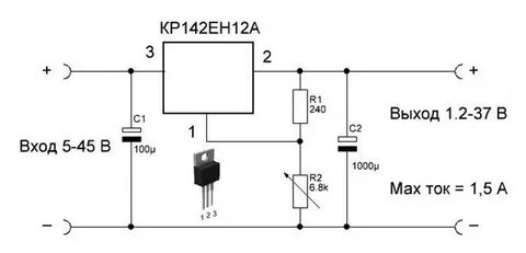 Кр142ен12а характеристики