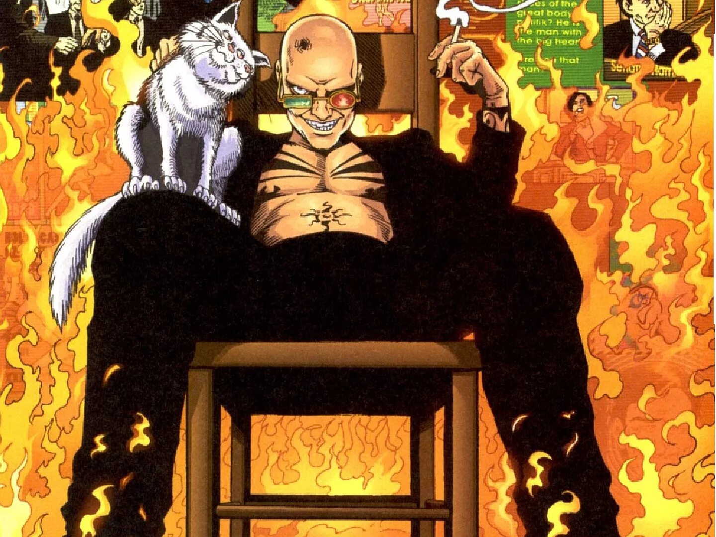 Спайдер иерусалим. Спайдер иерусалим transmetropolitan. спайдер иерусалим комикс. хантер томпсон трансметрополитен. кот спайдера иерусалима.