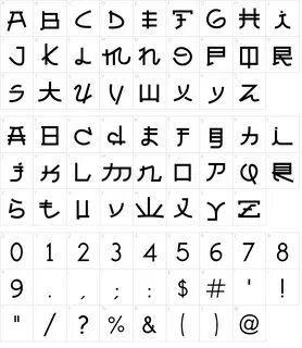 Japanese Font Generator Text Almost Fonts Sketch Coloring Page.