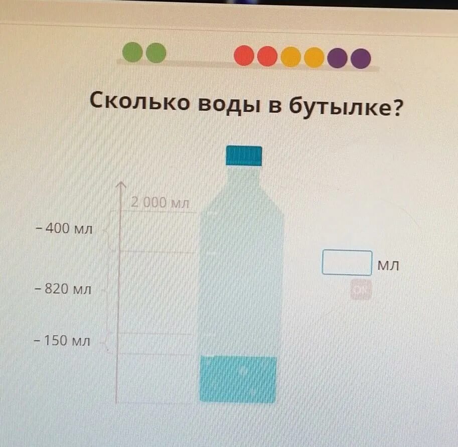 Сколько миллилитров в бутылке