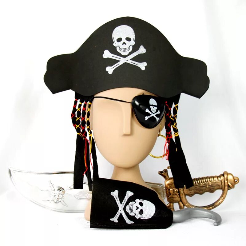 Пират про купить. Пиратские аксессуары. Аксессуары для пиратского костюма. Пиратские аксессуары для детей. Пиратские аксессуары для девочки.