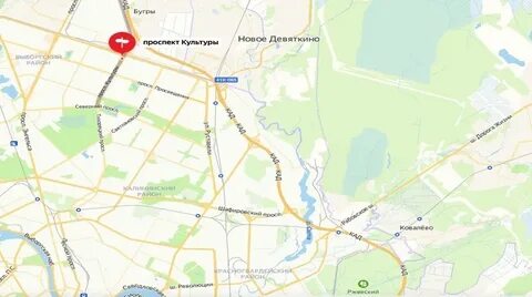 Культура проспект на карте