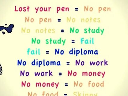 You haven t got a pen