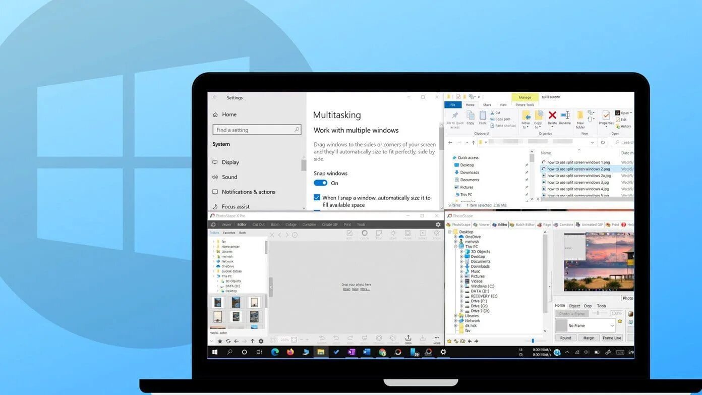 Программа делящая экран. Красивое разделение экрана. split screen windows 10. windows разделение экрана. разделение экрана windows 10.
