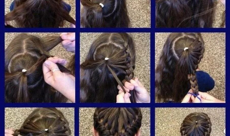 Простые причёски для девочек. Причёска на длиные волосы для девочек. Стрижка пошаговая девочку видео. Плетение косичек поэтапно. Стрижка пошаговая девочку видео.