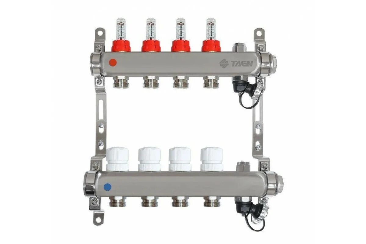 Коллектор теплого пола valtec 586. , расходомер, воздухоотводчик, сливной кран, термометр. Коллекторная группа tim (kd007) 1" вр, 7 отводов 3/4", расходомер. Коллектор для теплых полов. Коллектор тёплого пола mvi ms 704.