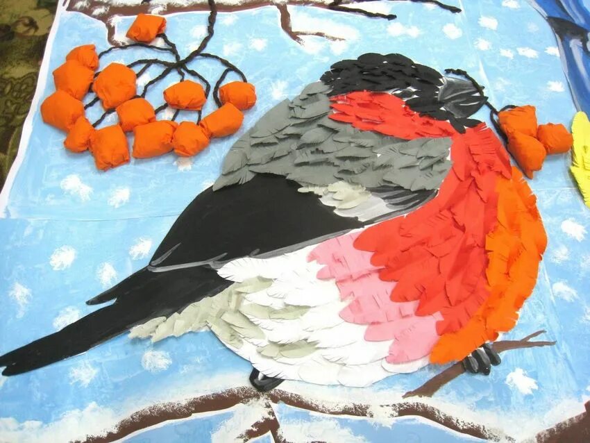 коллективная аппликация в старшей группе зимующие птицы. подготовительная группа перелетные птицы группа. птицы младшая группа занятие. аппликация птицы в средней группе детского сада. нод птица.