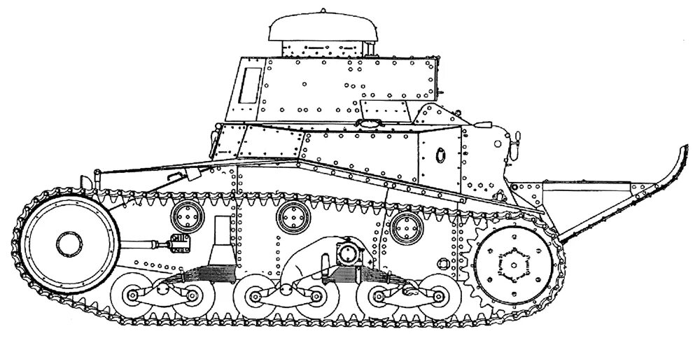 Части мс. Чертёж танк т-18 МС-1. Танк МС-1 чертежи. Чертеж танка МС 1. Ходовая танка т-26.
