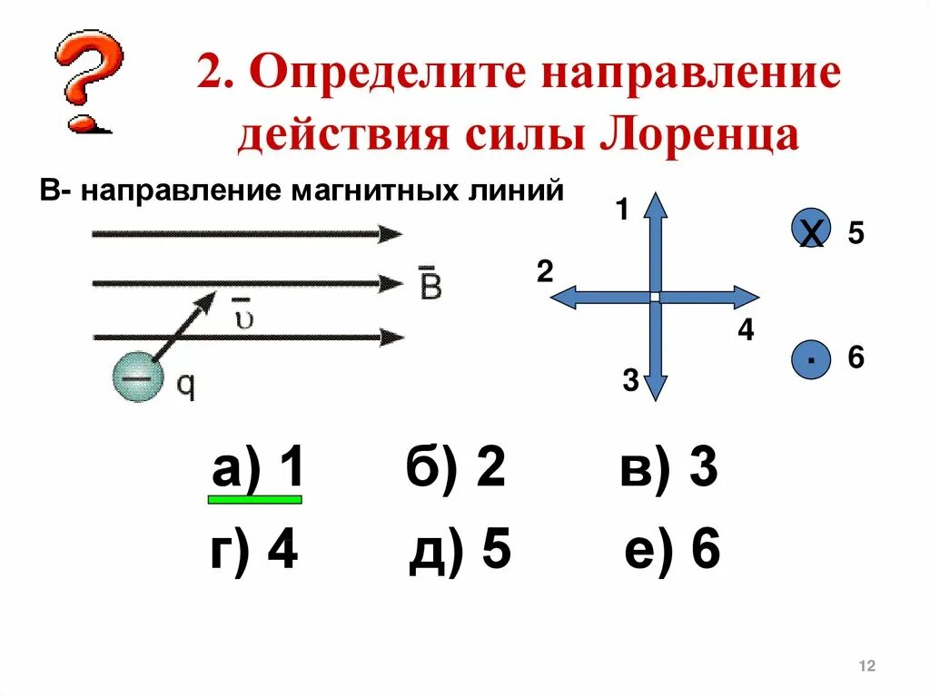 Определите направление ii. Определите направление силы. направление действия. направление действия силы. определите направление действия силы лоренца.
