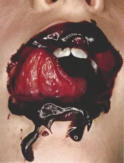 Chocolate Mouth Irving Penn Publication Photo.