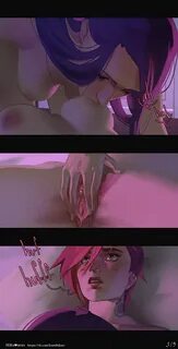 vi, caitlyn, arcane vi, and arcane caitlyn (league of legends and 1 m...