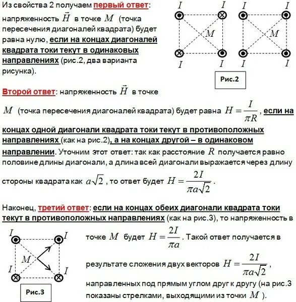 Четыре одинаковых заряда q