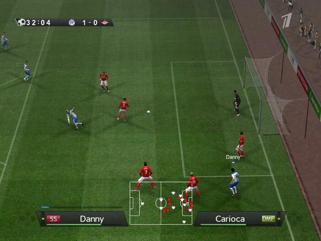 ТВ попас. PES 2009. Pro Evolution Soccer 2009. ТВ попас турецкой Лиги.