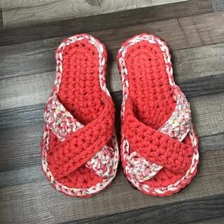 Тапочки детские из пряжи