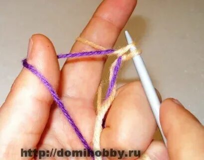 Итальянский набор петель без дополнительной нити