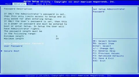 English setup