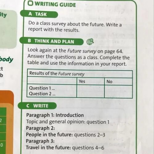 Guided writing. Activate follow the steps in the writing Guide. Writing about Survey Results. Написать writing Guide. Do the task in writing