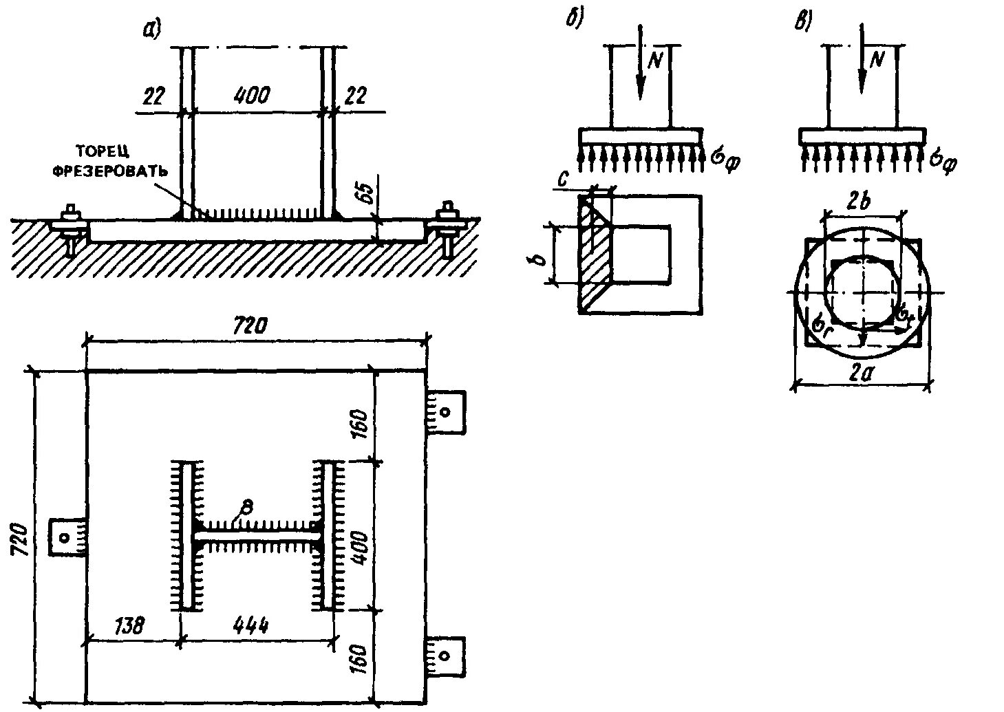 4. Торцов колонн. Привязка колонн промышленного здания к разбивочным осям. Деформационный шов узел 2 колонны. Торцов колонн.