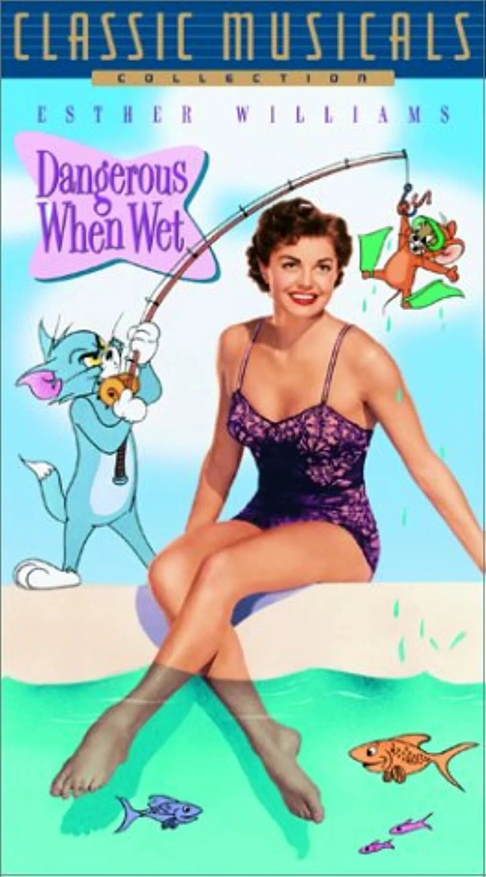 Dangerous when was. Dangerous when wet 1953. эстер уильямс том и джерри. осьминог запутал эстер уильямс..