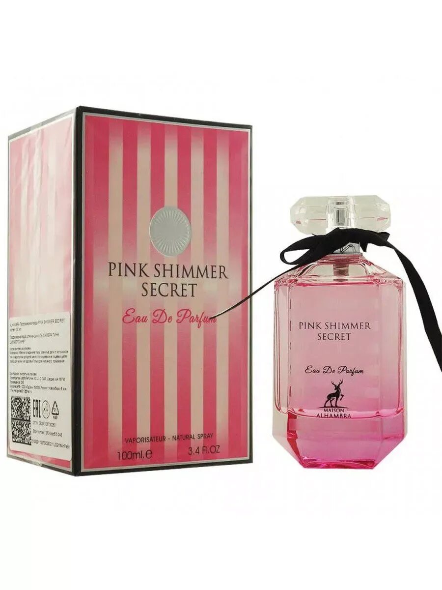 Alhambra shimmer secret. Pink shimmer secret духи. alhambra pink shimmer secret, edp, 100 ml оаэ оригинал. alhambra парфюм pink shimmer secret oud 100ml. pink shimmer secret alhambra.