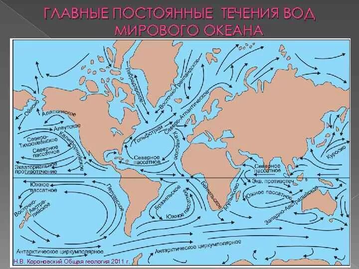 Западные берега теплые и холодные течения