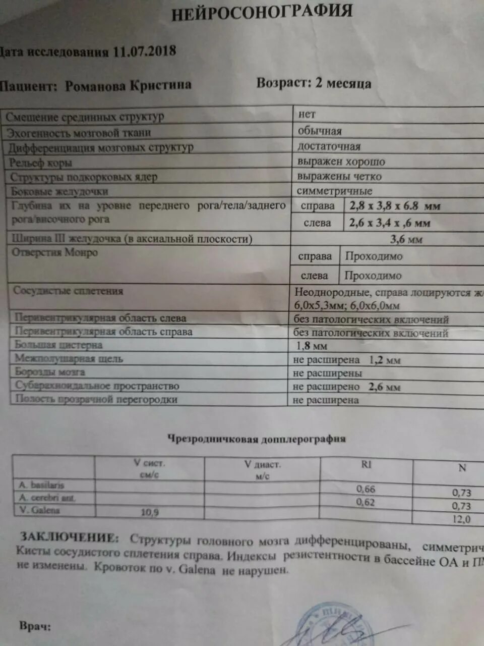 Нсг в месяц. Нейросонография УЗИ заключение. УЗИ головного мозга у новорожденных норма таблица. Нейросонография в 6 месяцев нормы таблица. Нейросонография головного мозга у детей в 6 месяцев норма таблица.