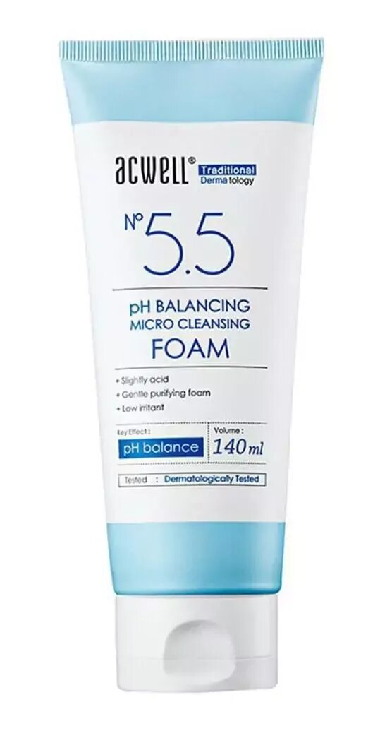 Умывалка с PH 5.5. ACWELL 5.5 PH Balancing. ACWELL Gel Cleanser. Средства для умывания с PH 5.5.