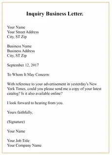 Business letter