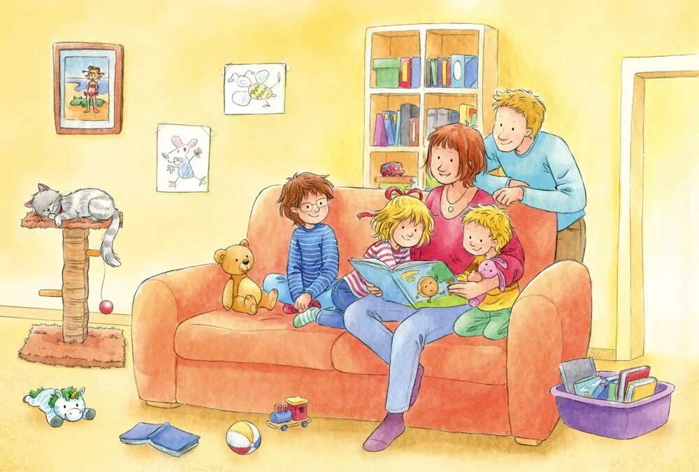 Семья мамы в моей квартире. Сюжетная картина семья. Семья иллюстрация. Семья для дошкольников. Сюжетные картины для детей.