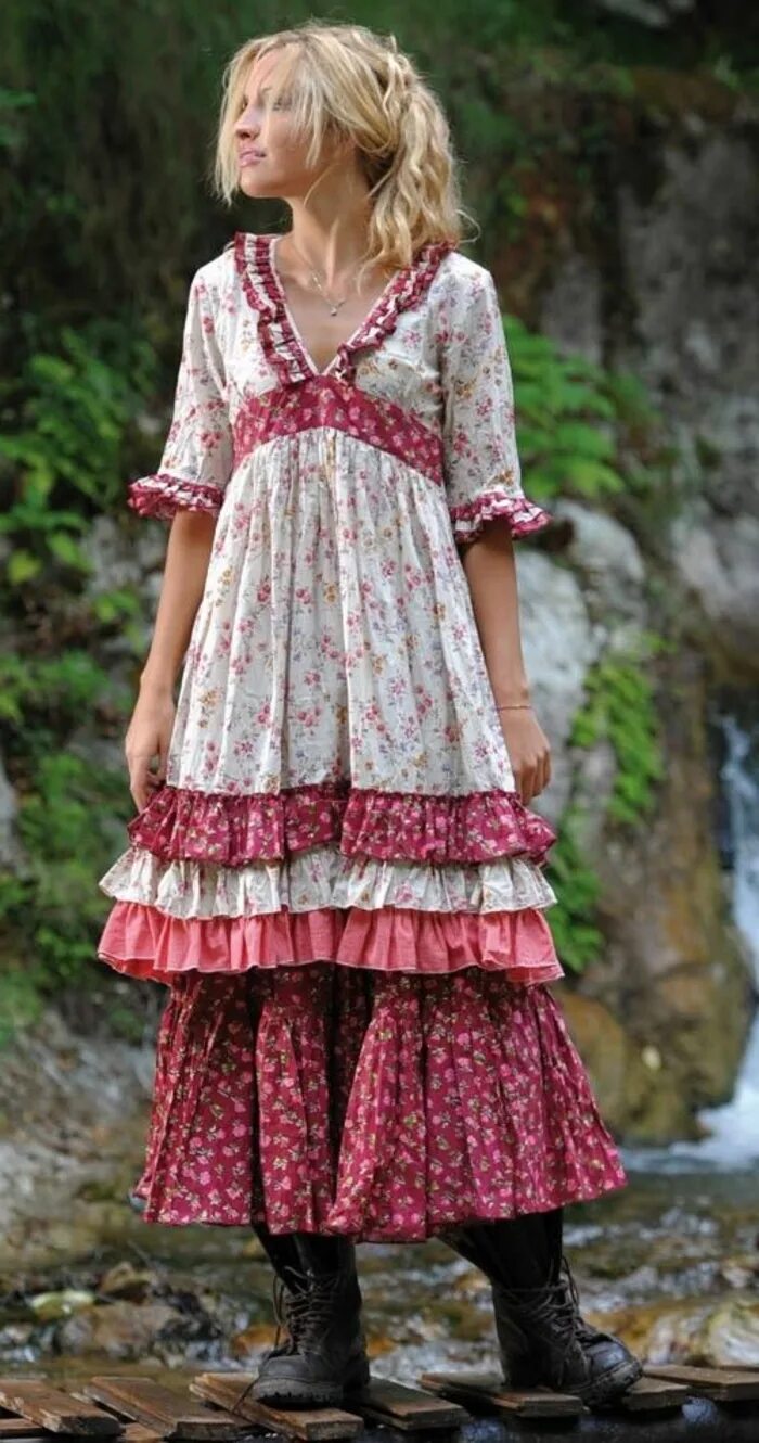 Деревенское платье. Бохо стиль платья пинтерес. Платье в деревенском стиле. Платье в стиле Кантри. Сарафан в деревенском стиле.