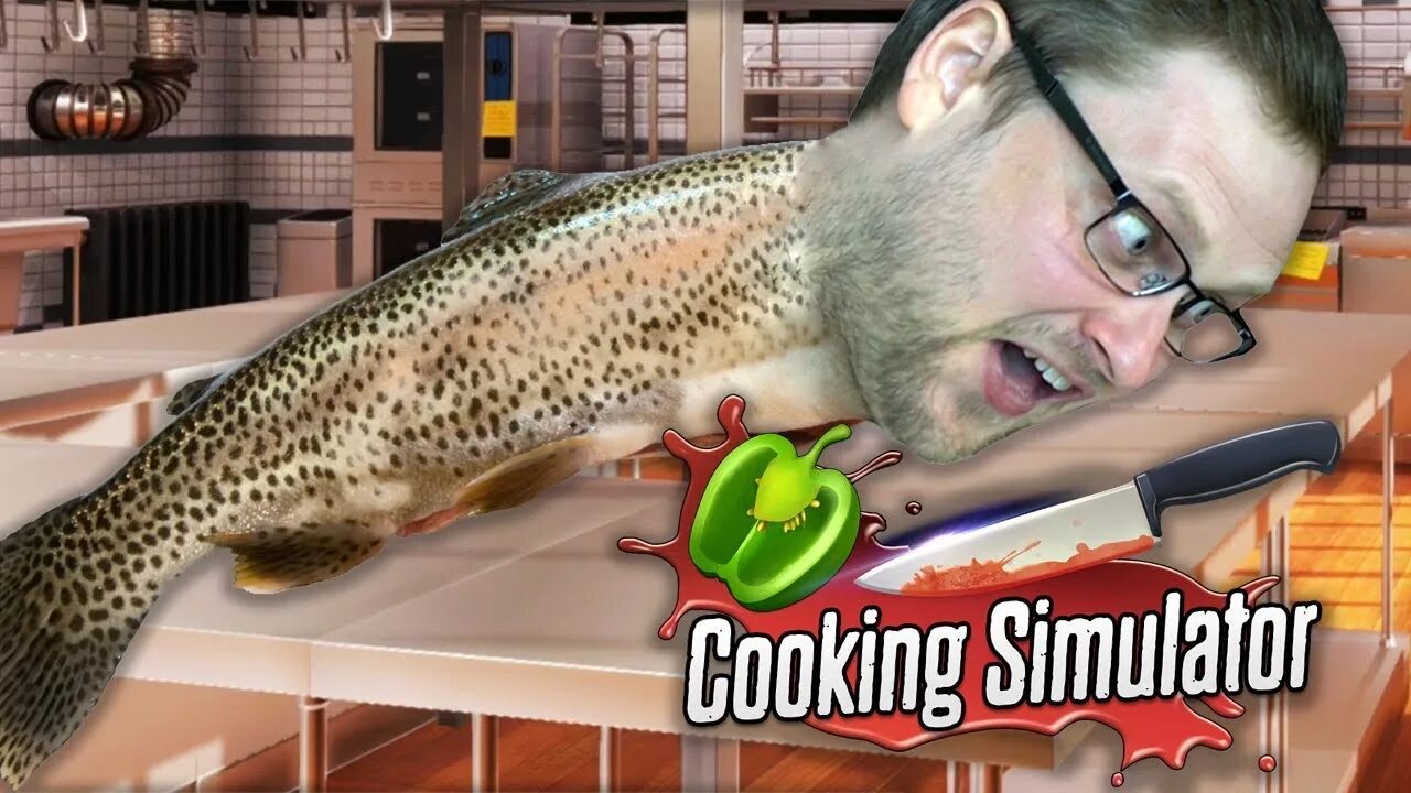 Cooking Simulator Куплинов. Рыба убегает. Кан для рыбы. Стимулятор рыбка.