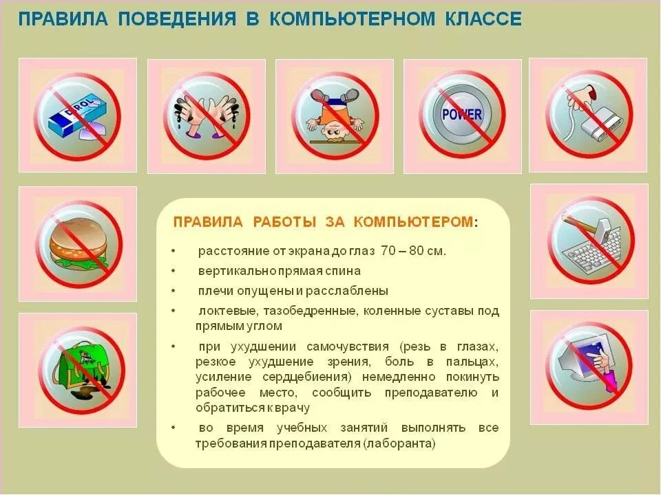 Окружающий мир правила работы с компьютером. Правила поведения в компьютерном классе. правило поведения в компьютерном классе. правила поведения в кабинете информатики. техника безопасности в компьютерном классе.