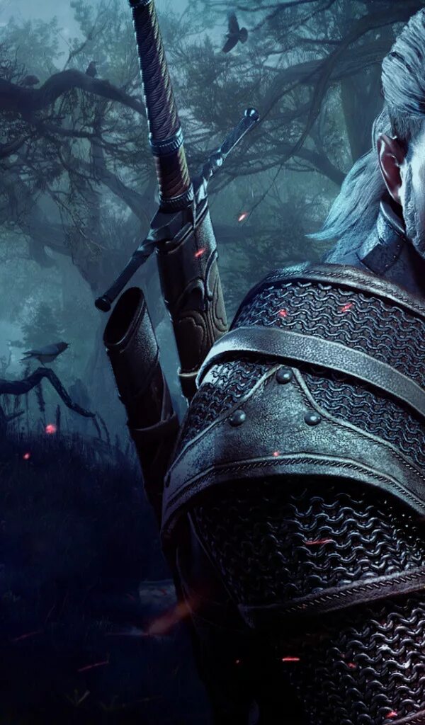Ведьмак на андроид на русском. Geralt wild hunt. ведьмак на телефон. ведьмак 3 обои. ведьмак с айфоном.