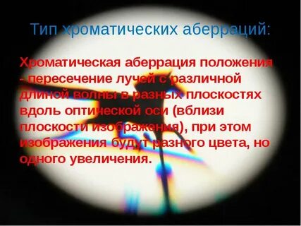 Хроматическая аберрация это