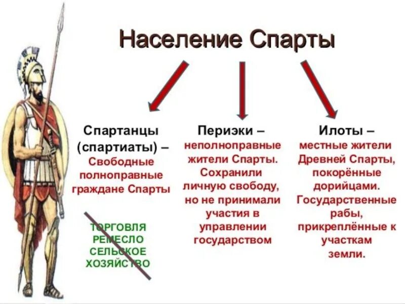 Спарта полис древней Греции. Схема населения древней Спарты. Спартанцы и илоты 5 класс история. Занятия спартанцев история 5 класс. Жизнь в древней спарте