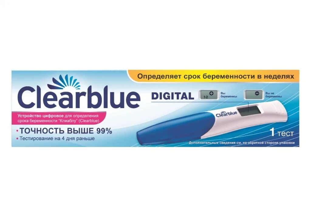 Тест Clear Blue easy д/опред.беременности 1. Электронный тест на беременность Clearblue. Тест на беременность клиаблу easy №2. Клеарблю на беременность цифровой.